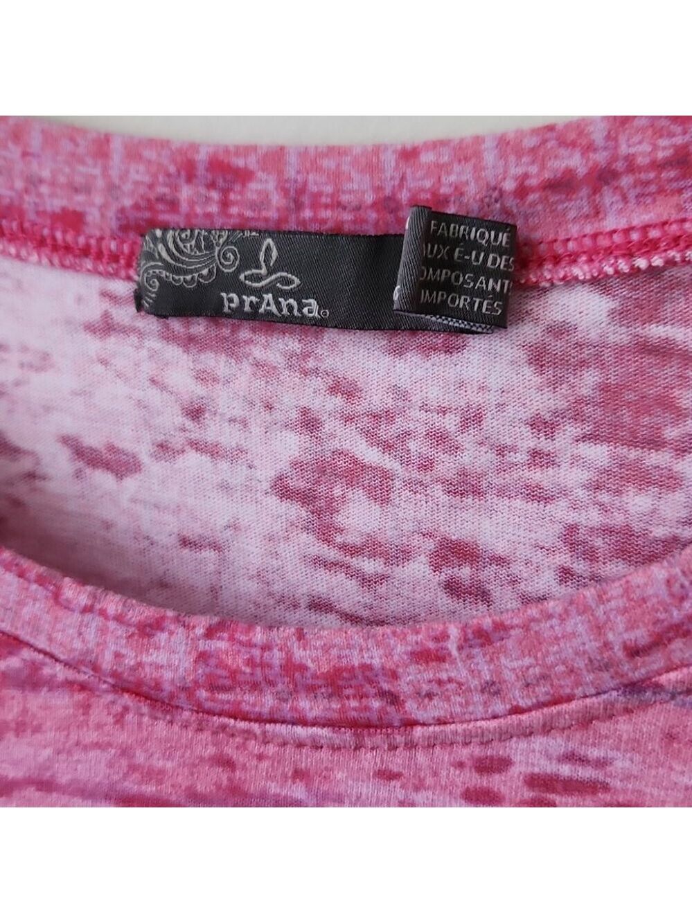 PRANA | LOTTIE Top Organic Cotton Pink Sz L - Picture 5 of 6